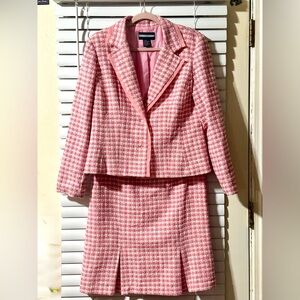 Requirements Pink Tweed Blazer and Skirt Set MAKE AN OFFER TODAY.